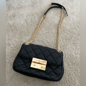Michael Kors black quilted bag